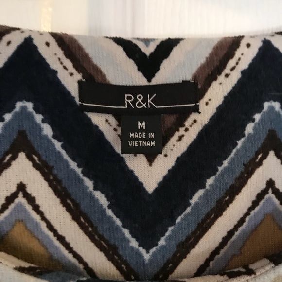 R&K size medium chevron style dress - Picture 3 of 4